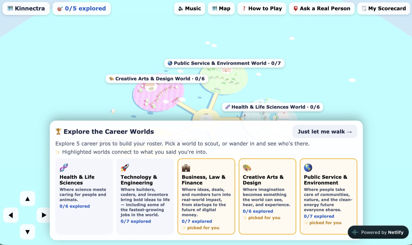 Screenshot of Kinnectra